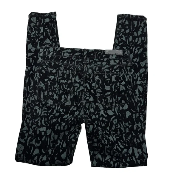 NWT New J BRAND Super Skinny Mid-Rise Olive BROCAD Jeans Size 25 - Picture 4 of 10